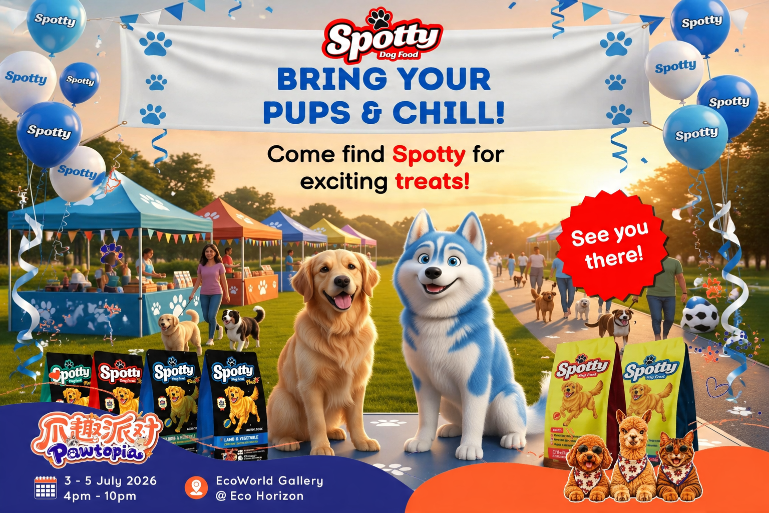 Spotty is joining Pawtopia PawFest!